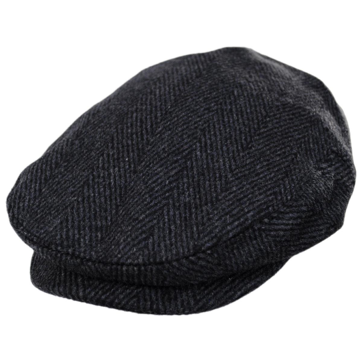 Jaxon Hats | Wholesale Large Herringbone Wool Blend Ivy Cap B2B Pre-Pack | B2B167759 | lead | CHARCOAL