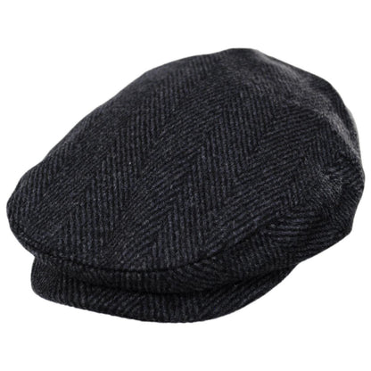 Jaxon Hats | Wholesale Large Herringbone Wool Blend Ivy Cap B2B Pre-Pack | B2B167759 | lead | CHARCOAL