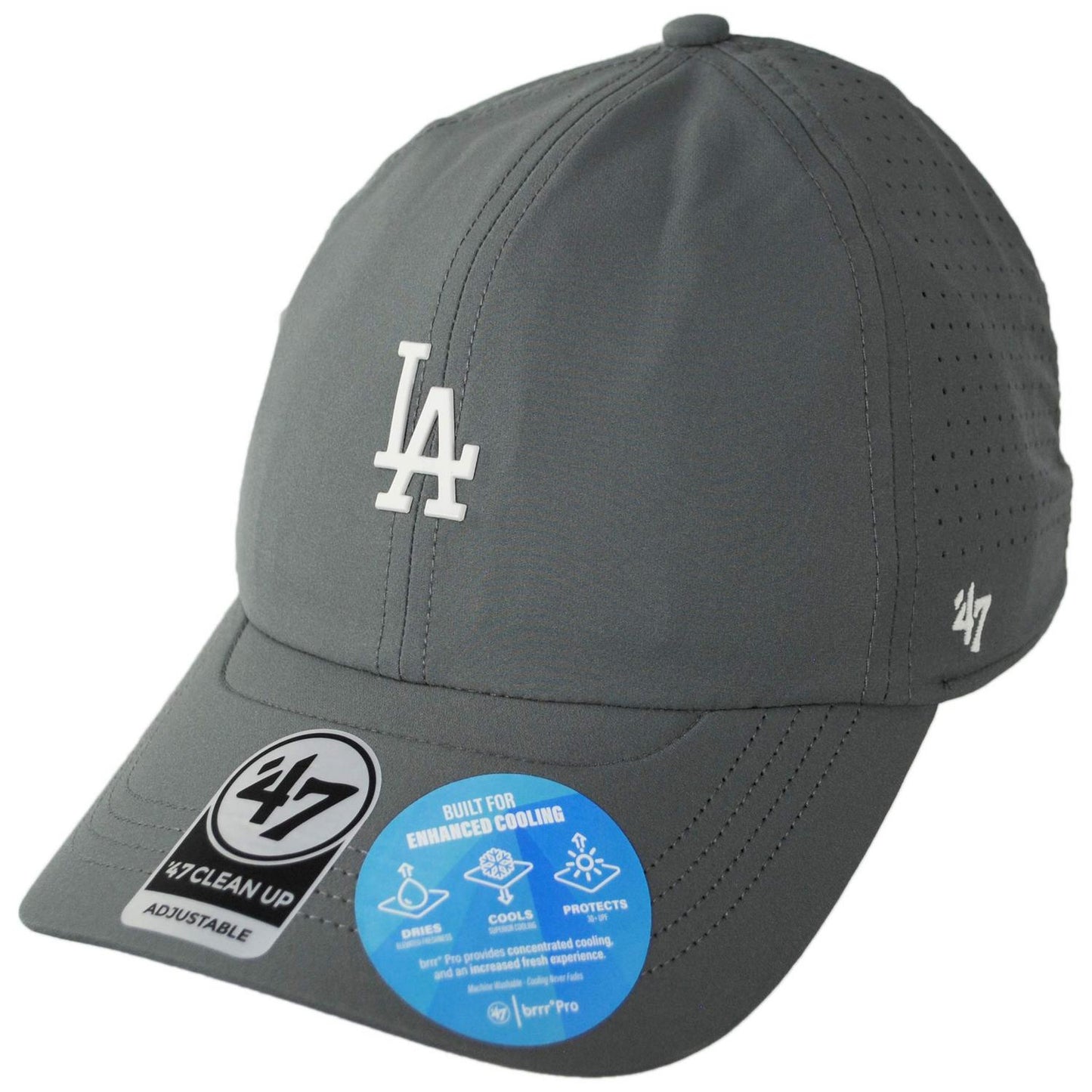 47 Brand | Los Angeles Dodgers MLB Cycle Clean Up Adjustable Baseball Cap Dad Hat | 203052 | lead | SHADOW GREY