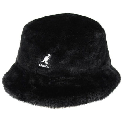 Kangol | Faux Fur Bucket Hat | 185769 | lead | SOLID BLACK