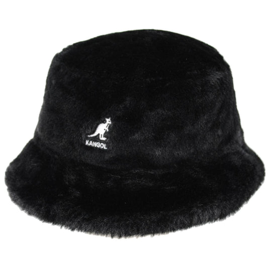 Kangol | Faux Fur Bucket Hat | 185769 | lead | SOLID BLACK