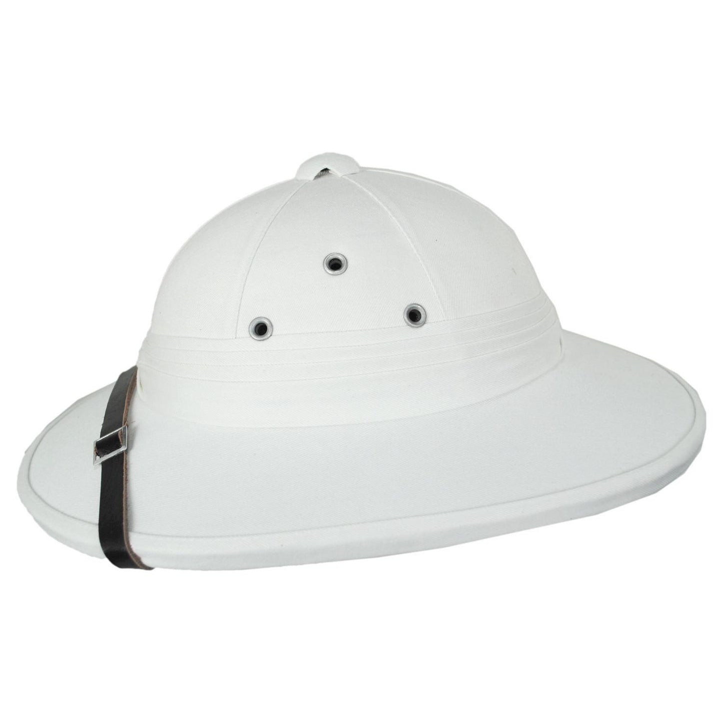 Village Hat Shop | Wholesale French Pith Helmet B2B Pre-Pack - White | B2B155800W | profile | WHITE