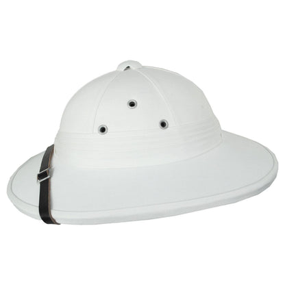 Village Hat Shop | Wholesale French Pith Helmet B2B Pre-Pack - White | B2B155800W | profile | WHITE