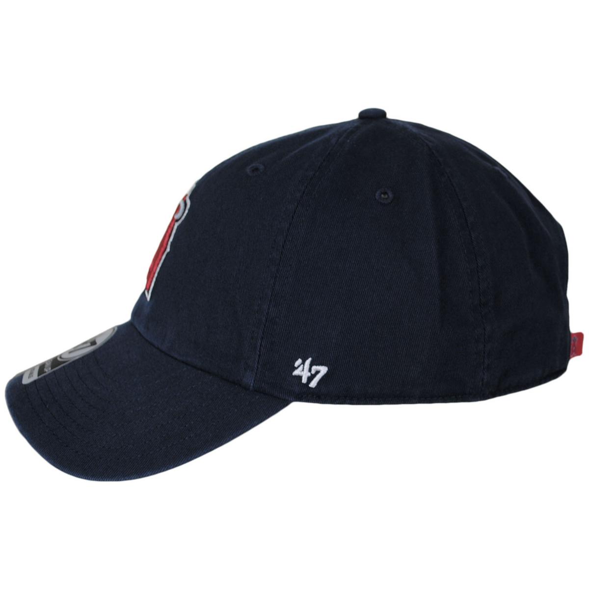 47 Brand | Los Angeles Angels of Anaheim MLB Home Clean Up Strapback Baseball Cap Dad Hat | 203022 | profile | NAVY