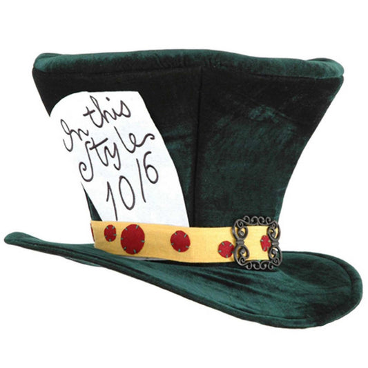 Elope | Mad Hatter Top Hat | 190433 | lead | DARK GREEN