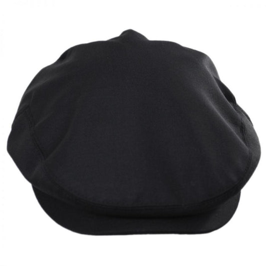Baskerville Hat Company | Wholesale Elverton Wool Solid Ivy Cap B2B Pre-Pack | B2B167602 | front | BLACK