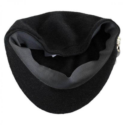 Betmar | Rhinestone Wool Cap | 106075 | under | BLACK