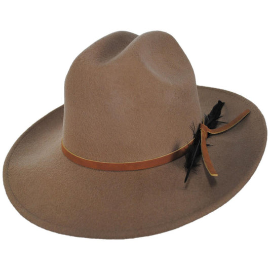 Scala | Adan Wool Felt Western Hat | 130440 | lead | PUTTY