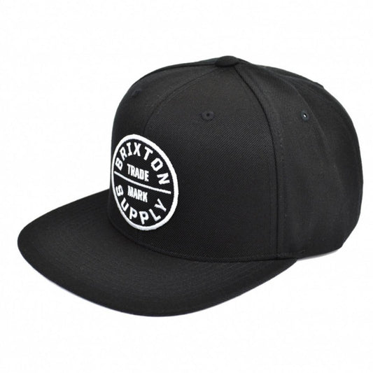 BRIXTON HATS | Oath III Snapback Baseball Cap | 201713 | lead | BLACK