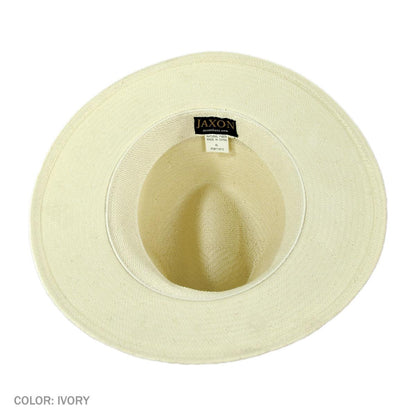 Jaxon Hats | Wholesale Toyo Straw Safari Fedora Hat - Black Band B2B Pre-Pack | B2B129902 | under | IVORY