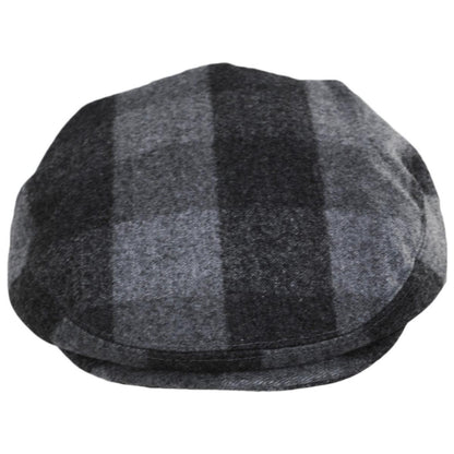 Baskerville Hat Company | Wholesale Basset Wool Check Ivy Cap B2B Pre-Pack | B2B167663 | front | GREY