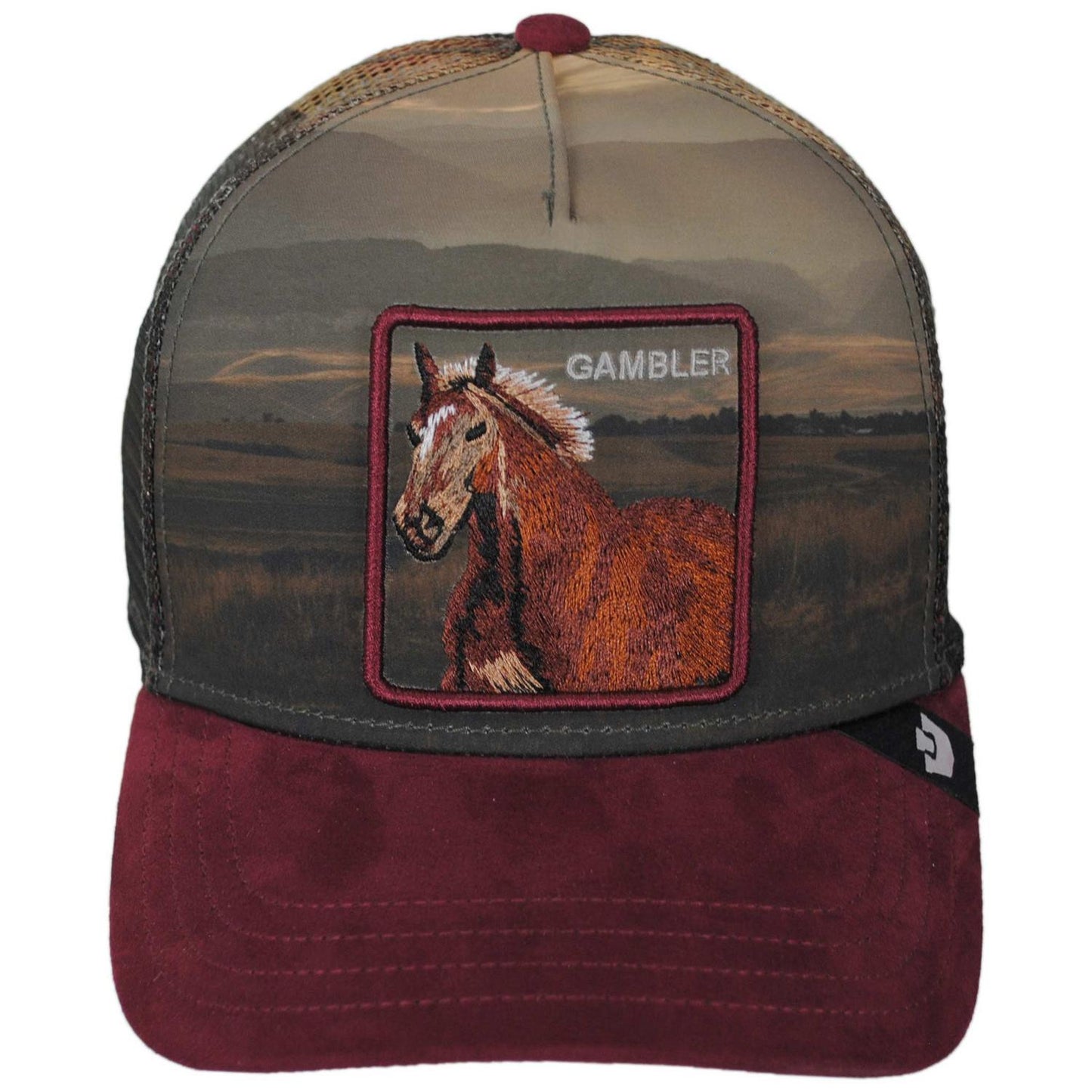 Goorin Bros | Stallion In The Element Mesh Trucker Snapback Baseball Cap | 200774 | front | CRUSH