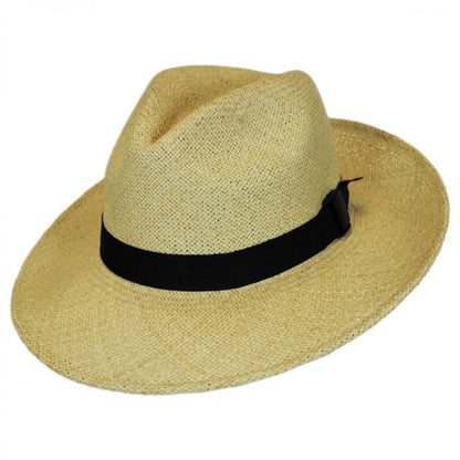 San Francisco Hat Co. | Folding Panama Straw Fedora Hat | 401610 | lead | NATURAL