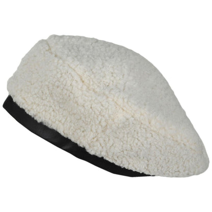 Kangol | Plush Reversible Beret | 150920 | lead | OFF WHITE/OIL GREEN