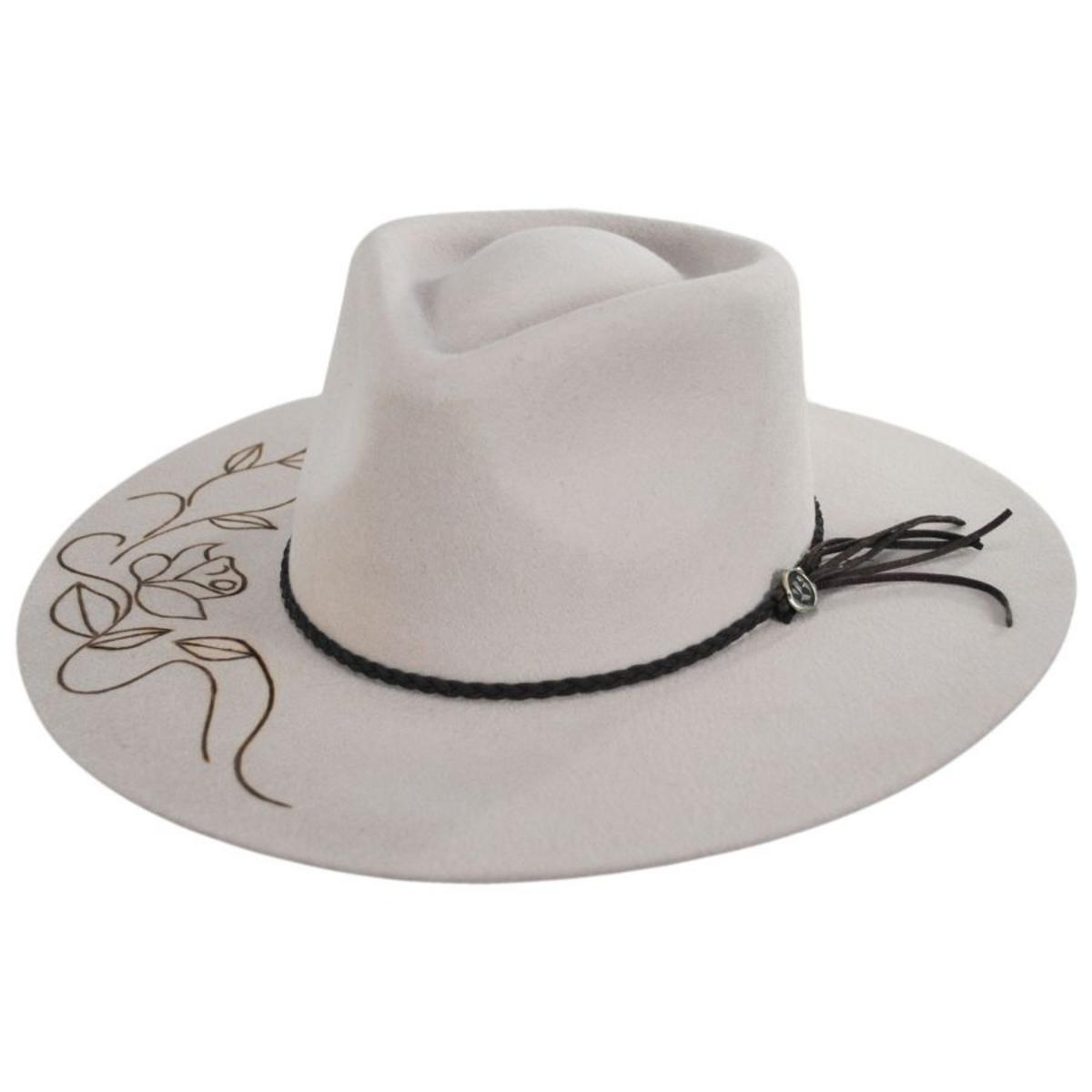Biltmore | V.C. Evita Wool Felt Rancher Fedora Hat | 130274 | lead | SILVERBELLY