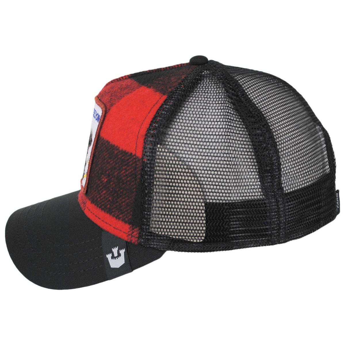 Goorin Bros | Ski Free Mesh Trucker Snapback Baseball Cap | 200649 | profile | RED