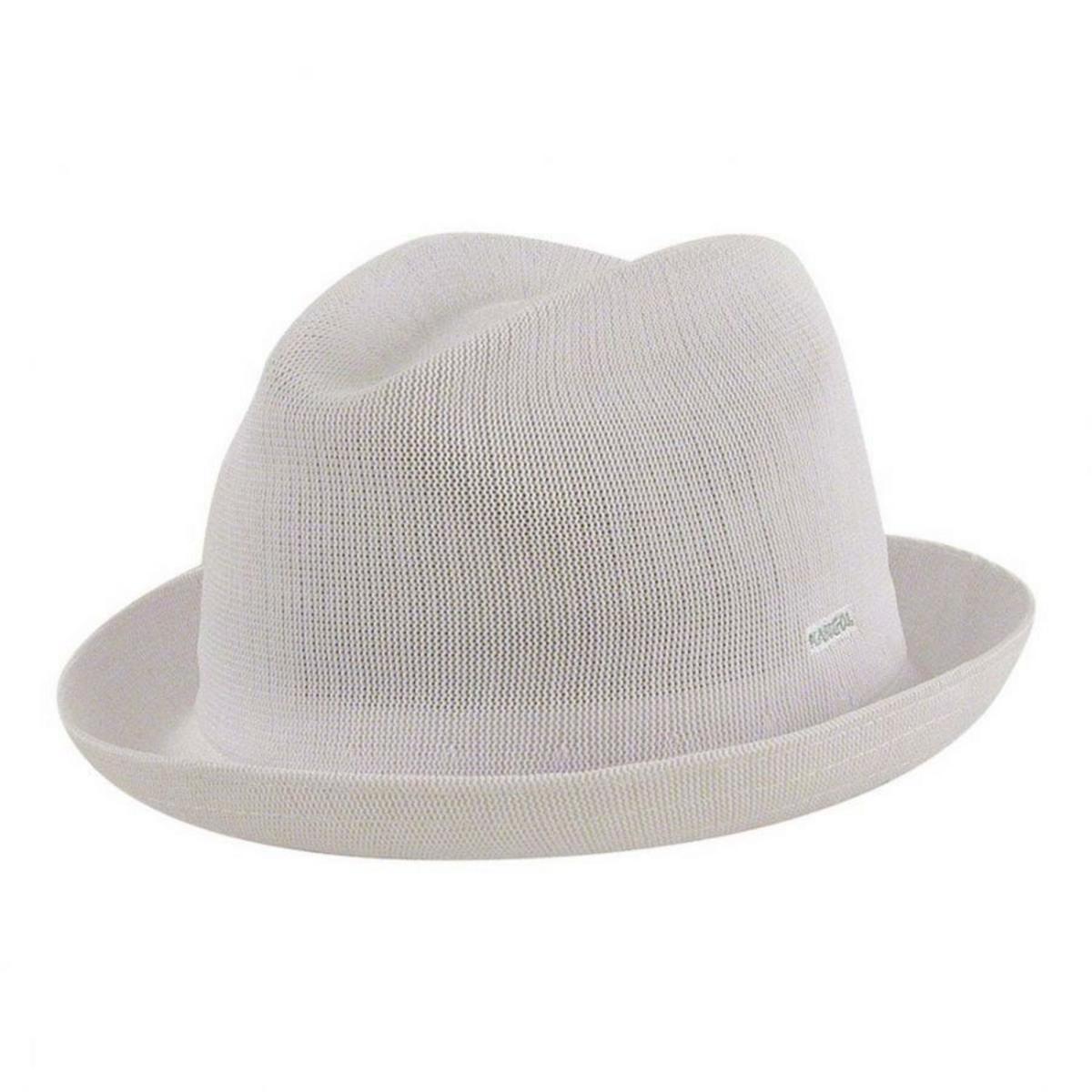 Kangol | Tropic Playa Stingy Brim Fedora Hat | 140518 | lead | WHITE
