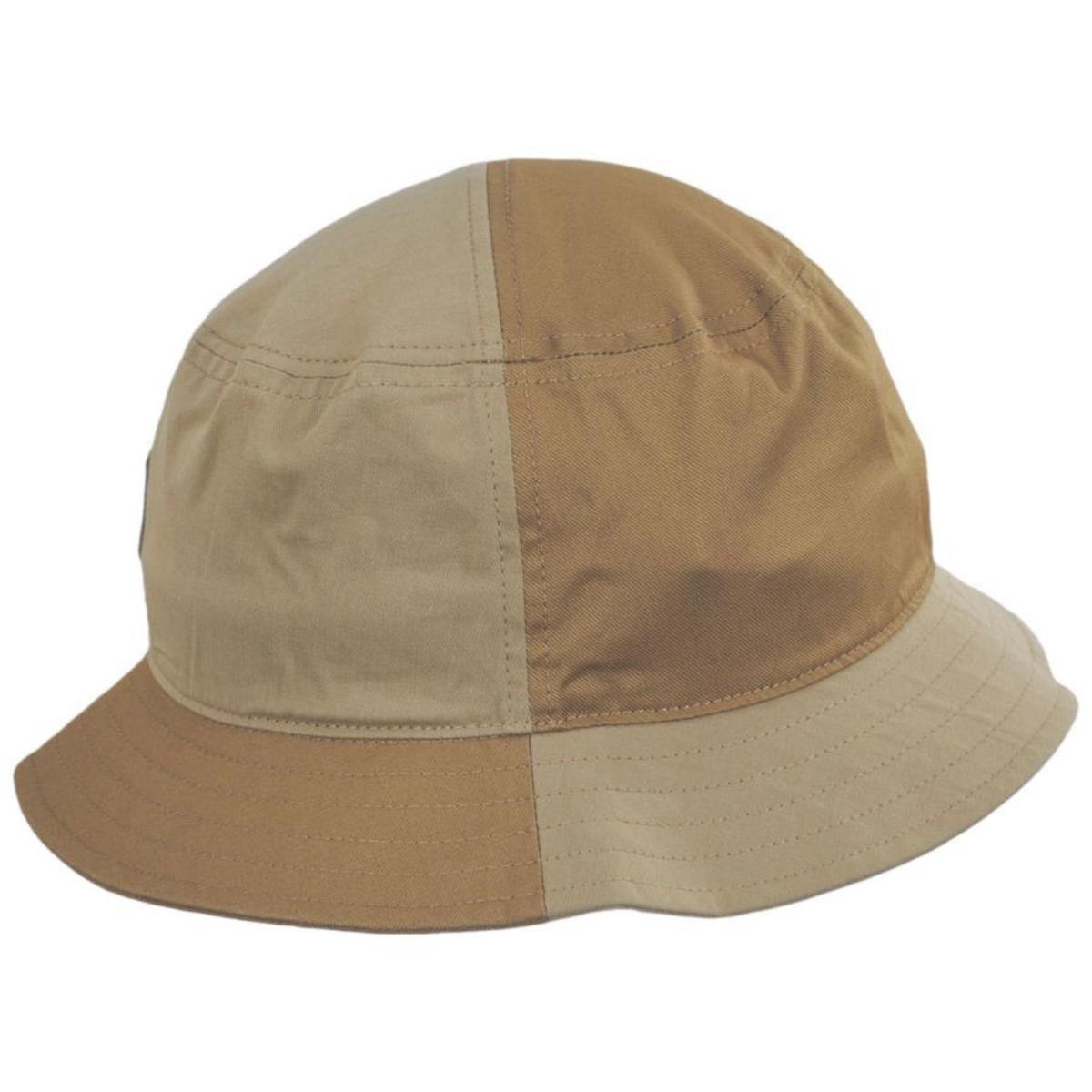 BRIXTON HATS | Beta Color Block Cotton Bucket Hat | 185545 | profile | SAND/KHAKI