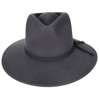 BRIXTON HATS | Joanna Packable Wool Felt Fedora Hat - Dusk | 123926DSK | front | DUSK