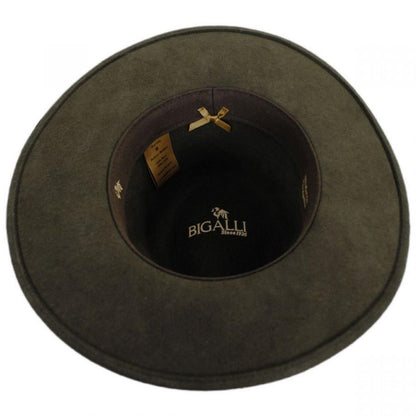 Bigalli | Gypsy Wool Felt Fedora Hat | 131421 | under | MOSS