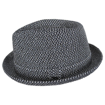 Bailey 1922 | Billy Braided Toyo Straw Fedora Hat - Black Heather | 127843BH | profile | BLACK HEATHER