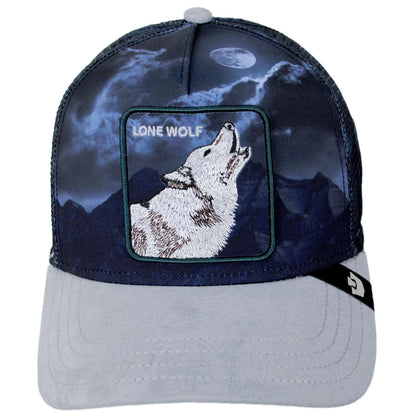 Goorin Bros | Wolf In The Element Mesh Trucker Snapback Baseball Cap | 200777 | front | GLOSS