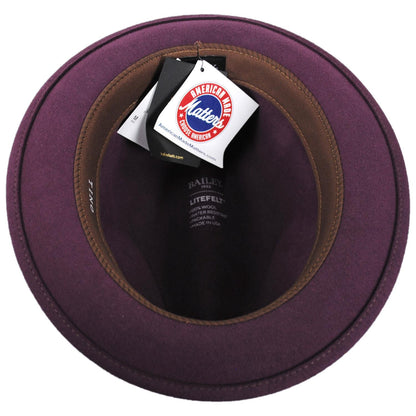 Bailey 1922 | Tino Wool LiteFelt Trilby Fedora Hat | 130008 | under | COCOA POWDER
