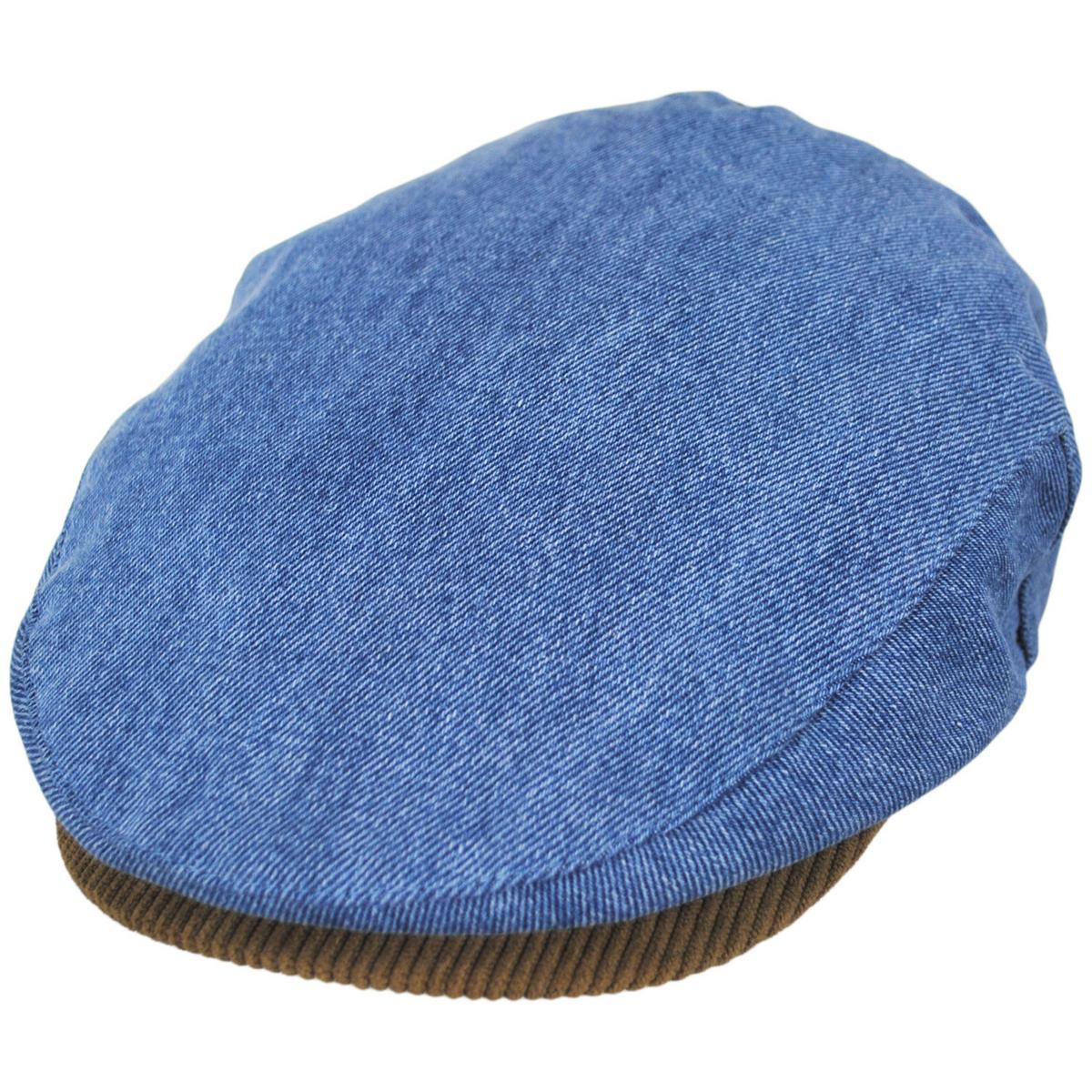 BRIXTON HATS | Denim & Corduroy Hooligan Ivy Cap | 161566 | lead | DENIM RINSE/WOODSMOKE