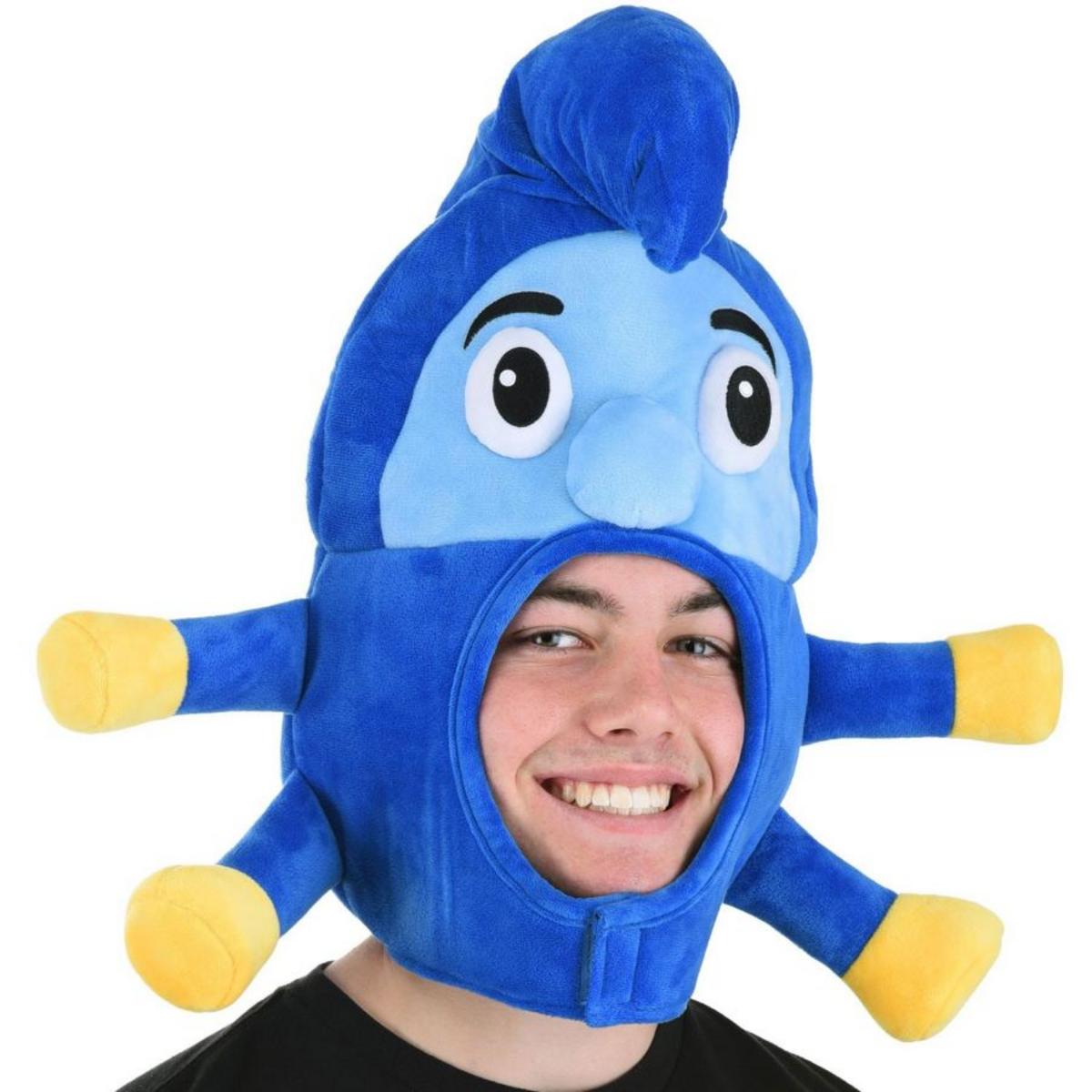 Elope | Caterpillar Plush Hood | 190447 | front | BLUE