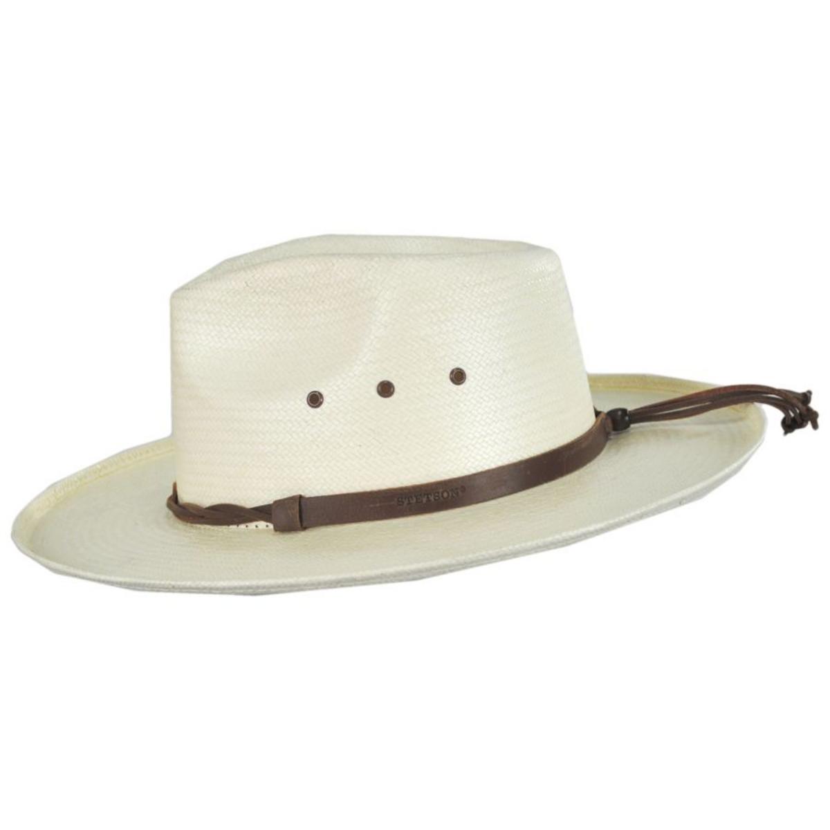 Stetson | Helena Toyo Straw Outback Hat | 127035 | profile | NATURAL