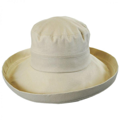 sur la tete | Lily Linen Breton Sun Hat | 109408 | front | SAND