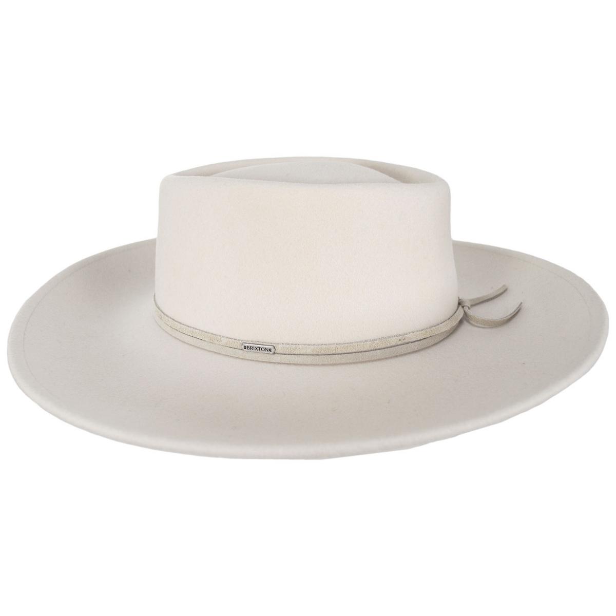 BRIXTON HATS | Brenton Convertabrim Wool Felt Fedora Hat | 135663 | profile | DOVE