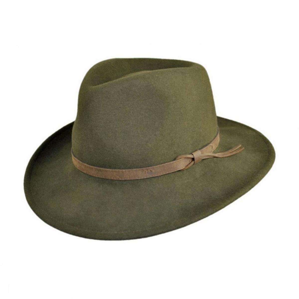 Bollman Hat Company | Heritage Collection 1990s Wool LiteFelt Outback Hat | 130097 | lead | LODEN