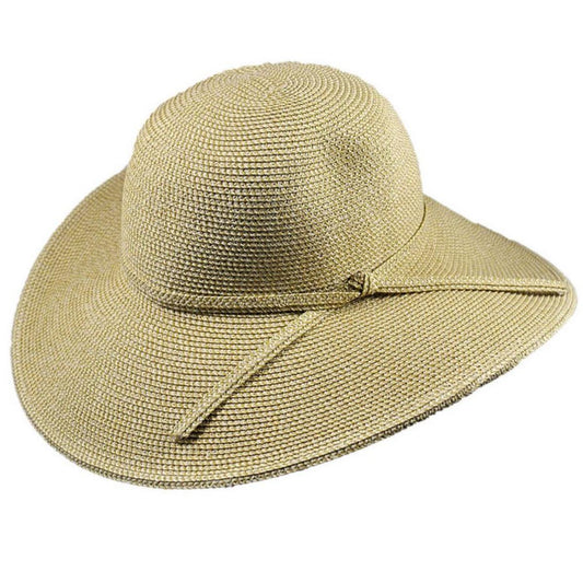 Jeanne Simmons | Tweed Toyo Straw Blend Floppy Sun Hat