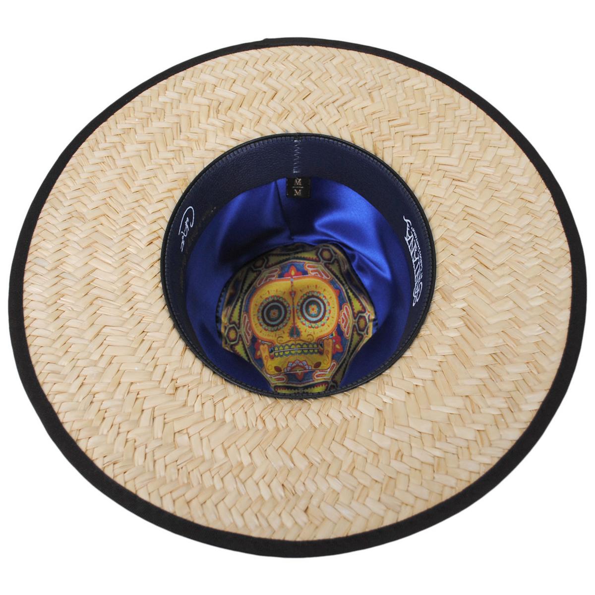 Carlos Santana | Corazon Palmilla Straw Fedora Hat | 129801 | under | NATURAL