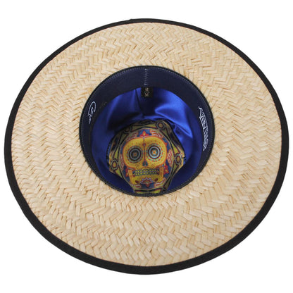 Carlos Santana | Corazon Palmilla Straw Fedora Hat | 129801 | under | NATURAL