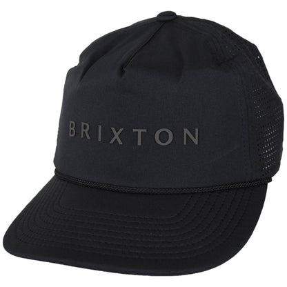 BRIXTON HATS | Alpha Journey Performance Strapback Baseball Cap | 201734 | lead | BLACK
