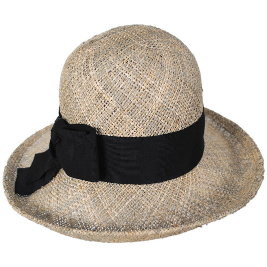 Kathy Jeanne | Fine Seagrass Straw Roller Sun Hat | 100725 | front | SEAGRASS