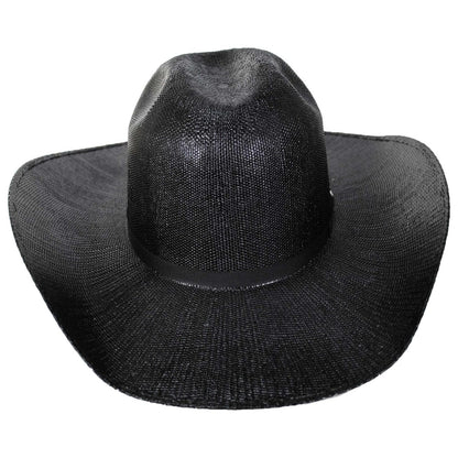Bailey Western | Greybull Bangora Straw Western Hat | 127949 | front | BLACK