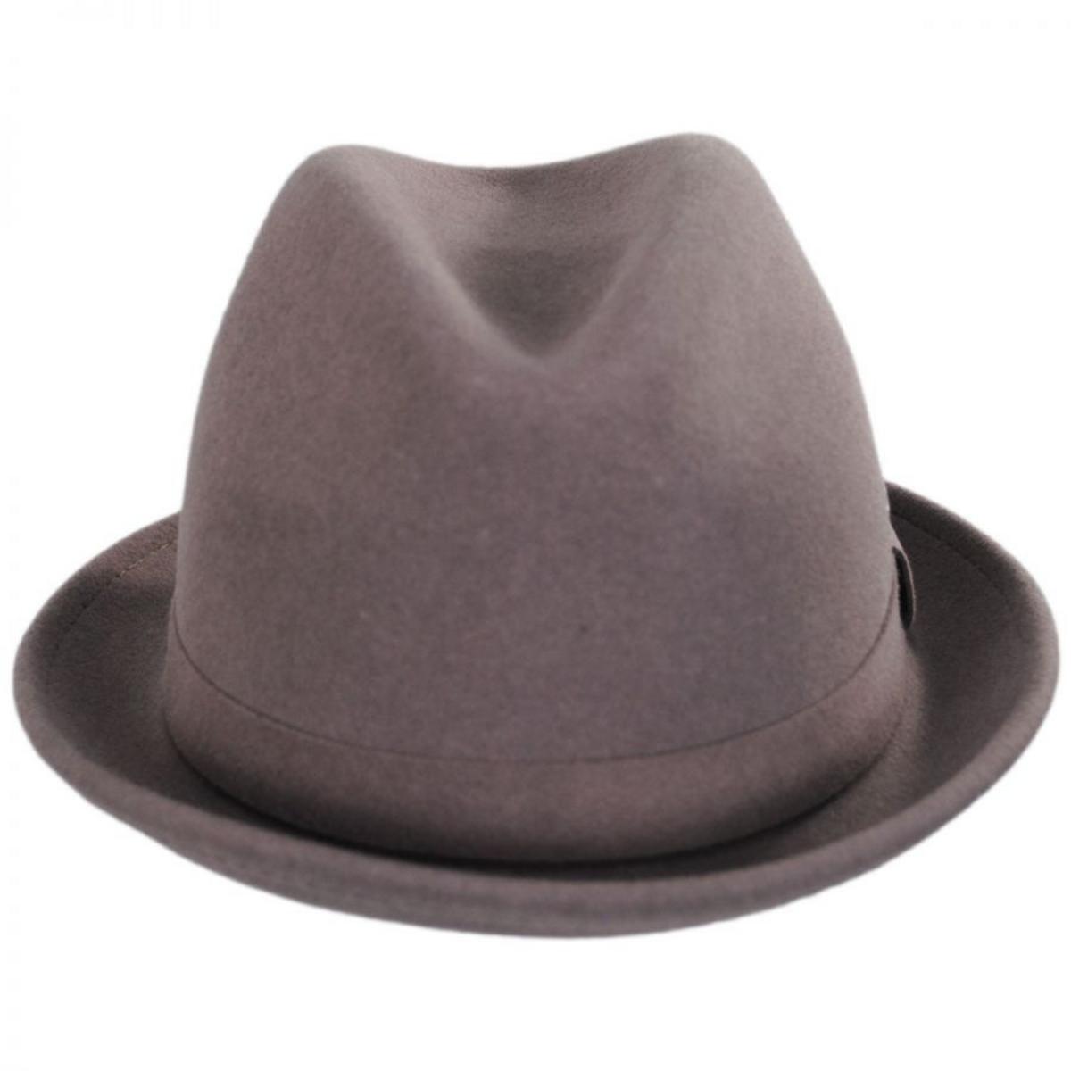 Kangol | Wool LiteFelt Player Fedora Hat | 130197 | front | COCOA