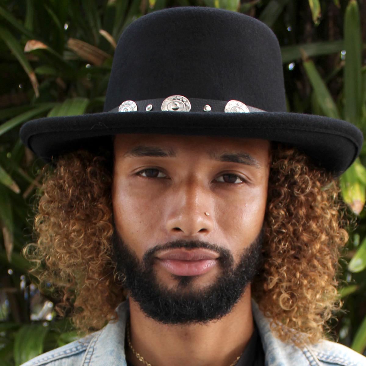 Jaxon Hats | Crossfire Wool Felt Gambler Hat | 132004 | lsmone | BLACK