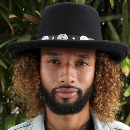 Jaxon Hats | Crossfire Wool Felt Gambler Hat | 132004 | lsmone | BLACK
