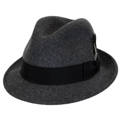 Bailey 1922 | Tino Wool LiteFelt Trilby Fedora Hat | 130008 | lead | BLACK MIX
