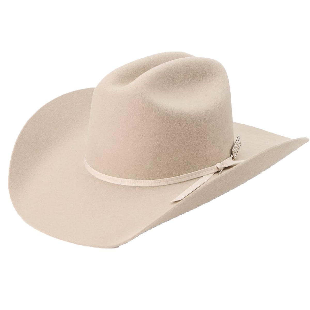 Seager | Longhorn Wool Felt Western Hat | 136404 | lead | STONE