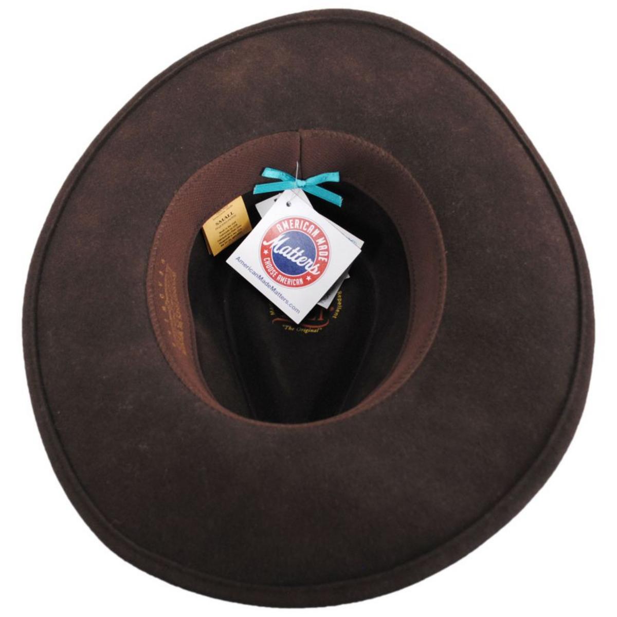 Renegade | Calico Litefelt Wool Western Hat | 130359 | under | FALL BROWN