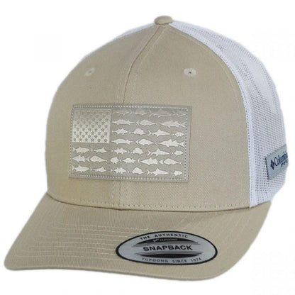 Columbia Sportswear | PFG Fish Flag Mesh Snapback Baseball Cap | 400151 | lead | FOSSIL