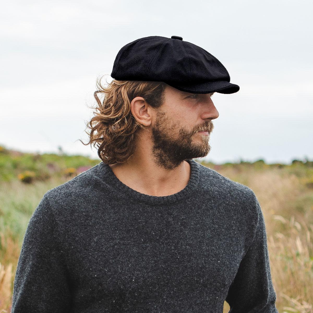 Leather Newsboy Cap Village Hat Shop