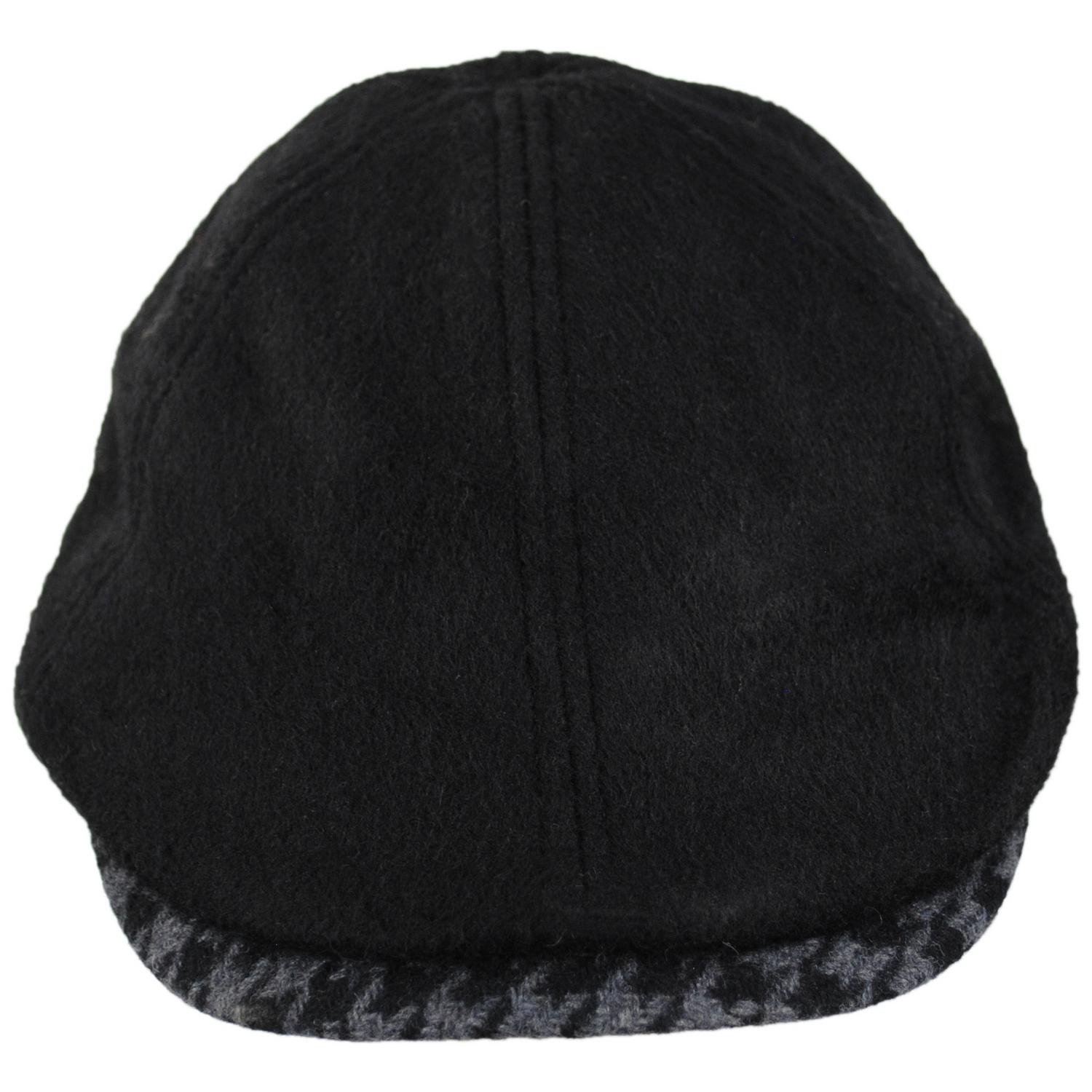 Stacy Adams | Sorvino Wool Blend Pub Ivy Cap | 160159 | front | BLACK