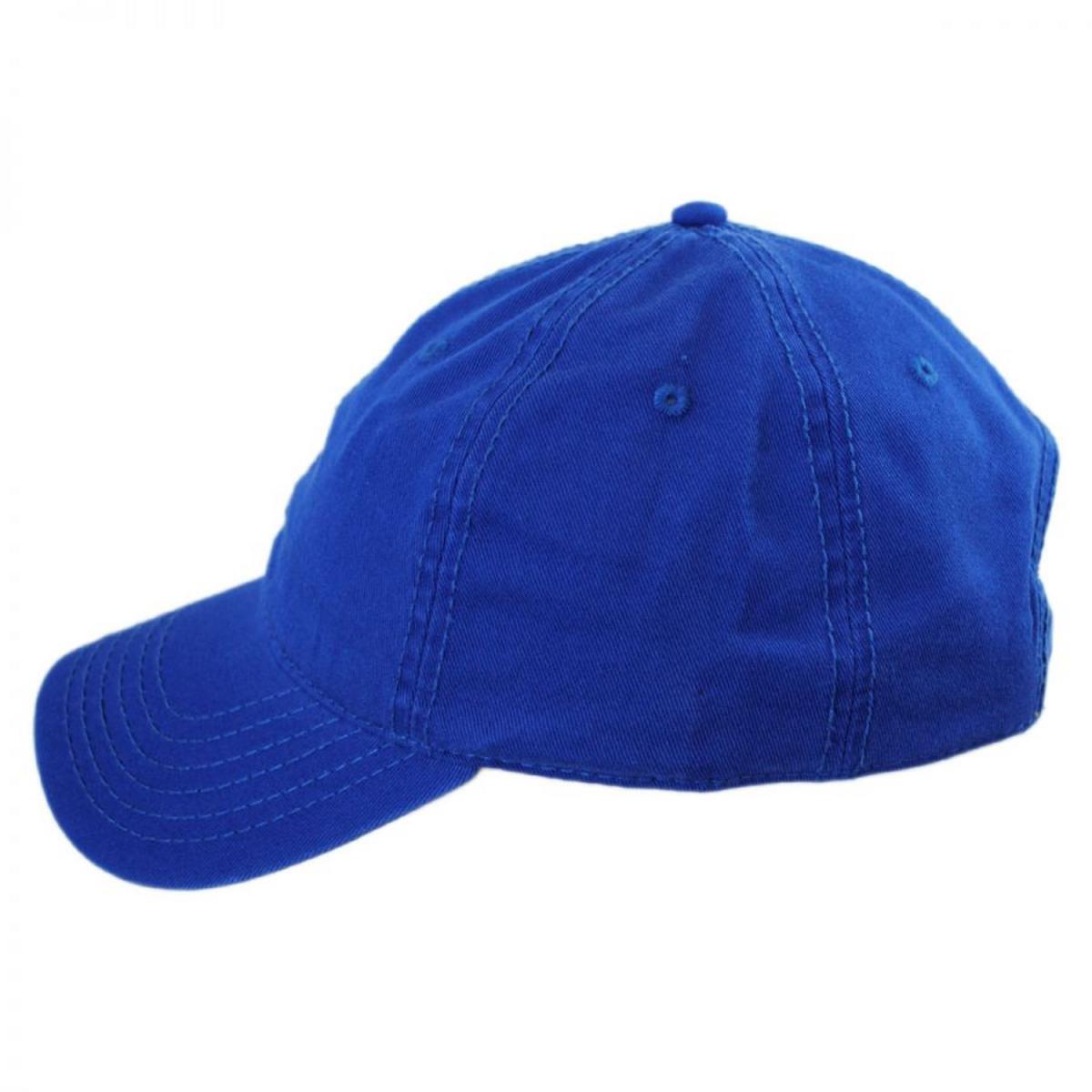 Otto | LoPro Washed Cotton Twill Strapback Baseball Cap Dad Hat | 201407 | profile | ROYAL BLUE