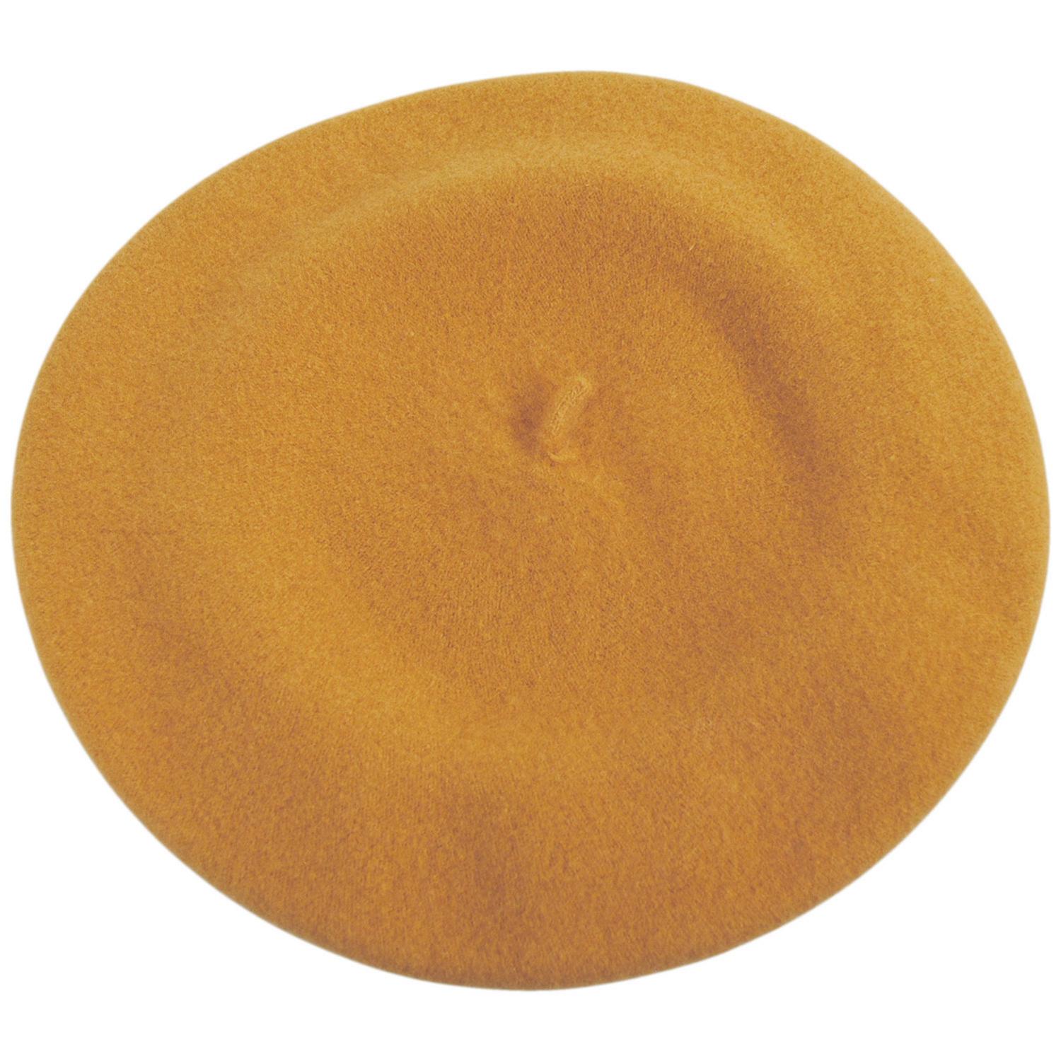 Parkhurst | Classic Wool Beret | 151124 | top | CORNFIELD